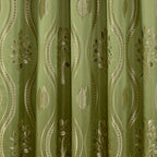 Set of 2 Aurora Curtain Panels- Attached Valance - Rod Pocket- 54" W x 84" L