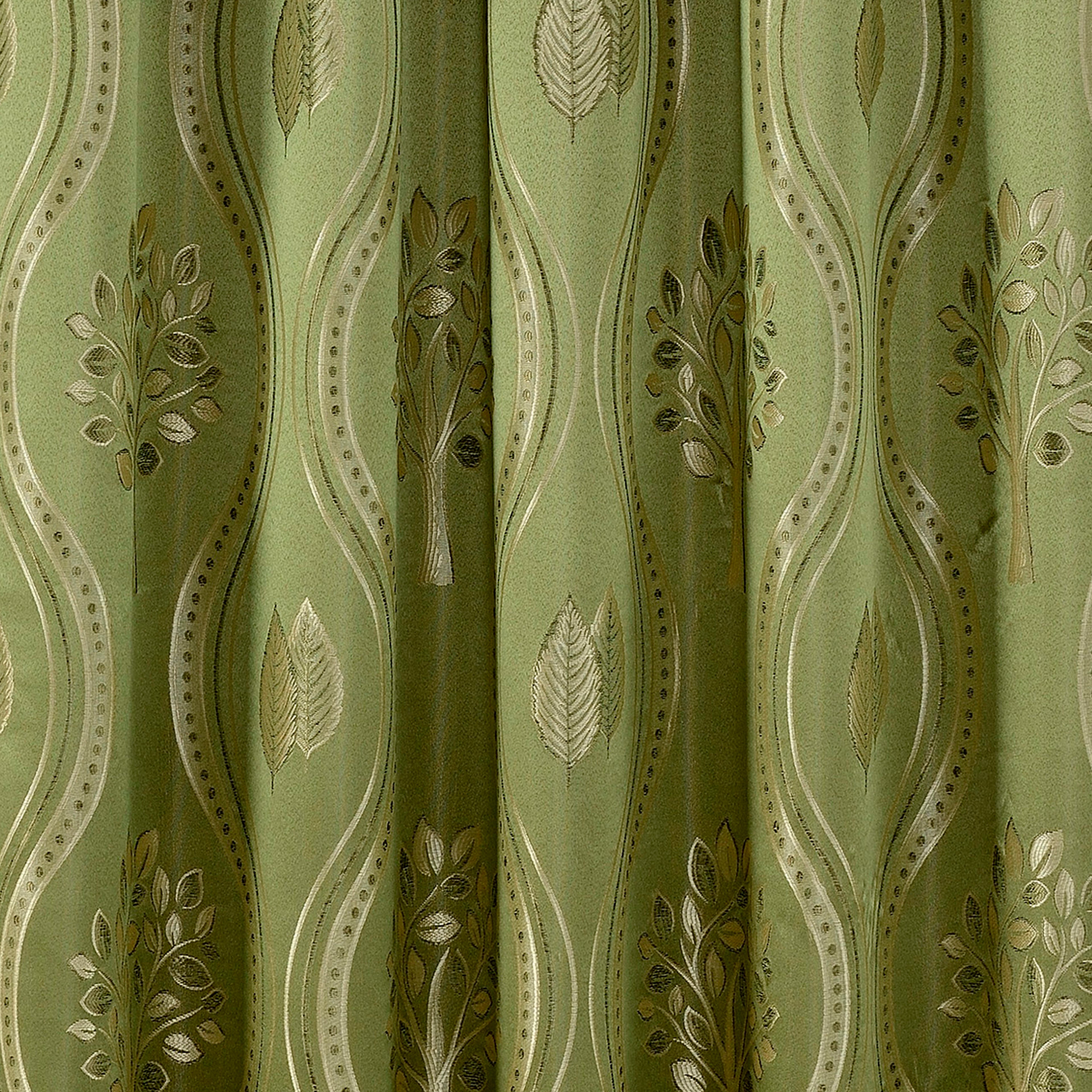 Set of 2 Aurora Curtain Panels- Attached Valance - Rod Pocket- 54" W x 84" L