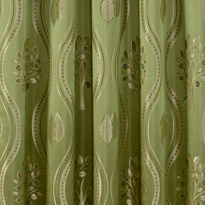 Elegant Comfort Set of 2 Aurora Curtain Panels- Attached Valance - Rod Pocket- 54" W x 84" L