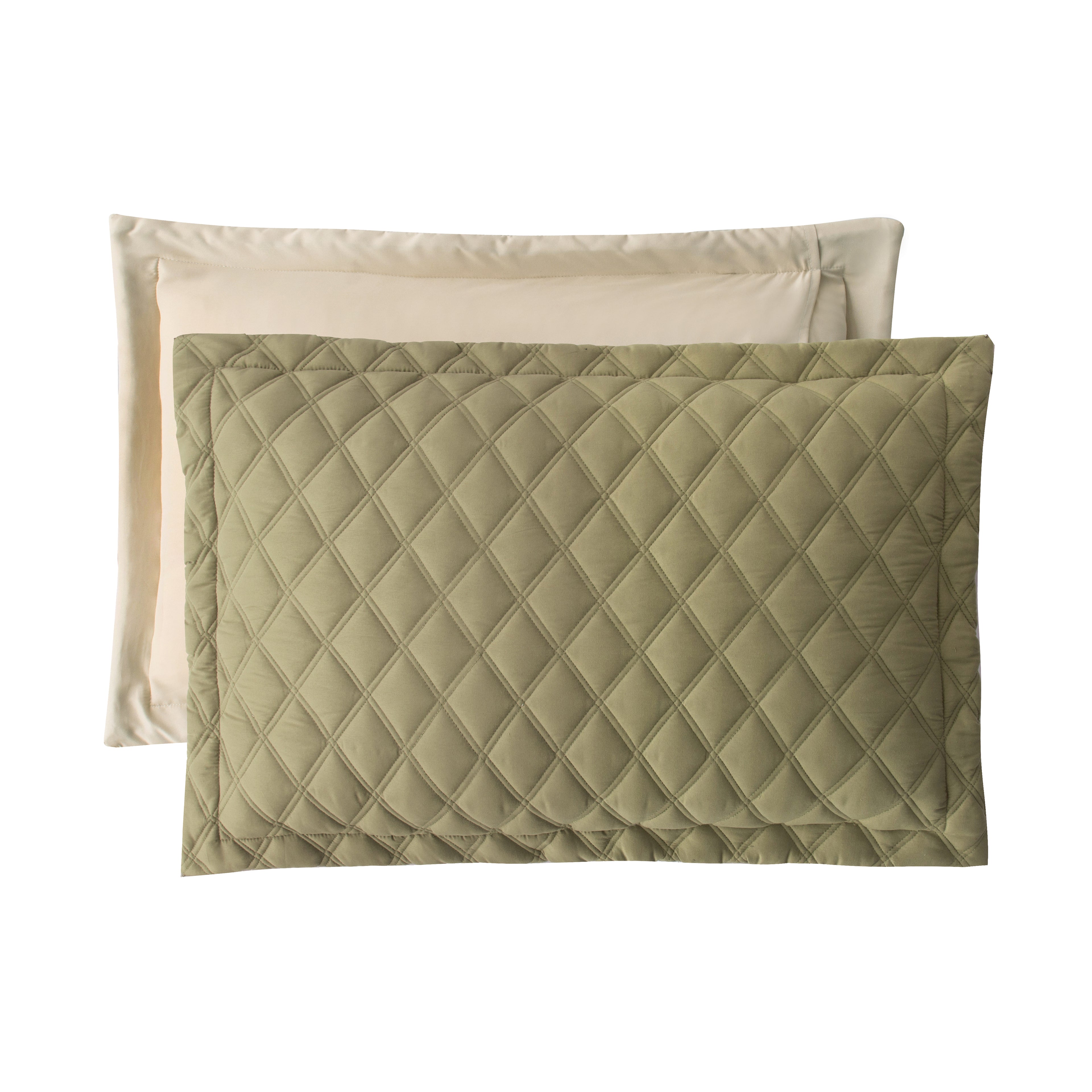 3-Piece Diamond Quilted Reversible Bedspread Coverlet Set