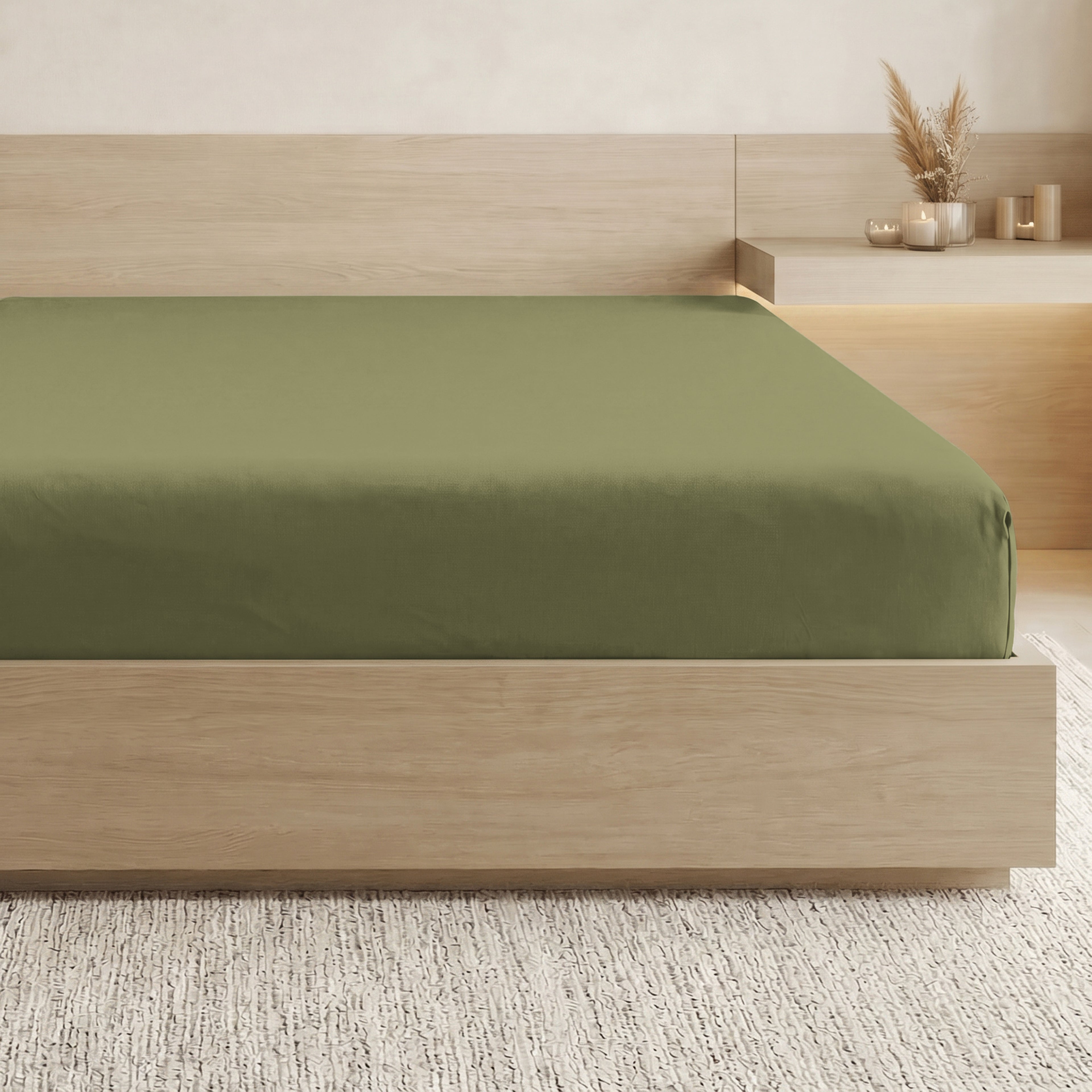 Essential 1 Piece Solid Fitted Sheet - All Around Elastic