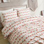 4-Piece Holiday Cotton Flannel Sheet Set - 100% Turkish Cotton