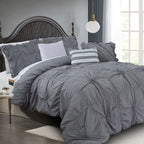 12-Piece Amy Oversized Comforter Set - Includes 6-Piece Sheet Set with Double Sided Storage Pockets