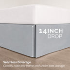 8-Piece Pintuck Pinch Pleated Comforter Set - Includes 4-Piece Sheet Set with Double Sided Storage Pockets