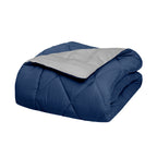 3-Piece Reversible Diamond Stitched Comforter & Shams