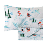 4-Piece Holiday Christmas Velvet Plush Flannel Sheet Set