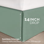 8-Piece Pintuck Pinch Pleated Comforter Set - Includes 4-Piece Sheet Set with Double Sided Storage Pockets