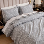 4-Piece Holiday Cotton Flannel Sheet Set - 100% Turkish Cotton