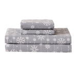4-Piece Holiday Cotton Flannel Sheet Set - 100% Turkish Cotton