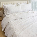 4-Piece Holiday Cotton Flannel Sheet Set - 100% Turkish Cotton