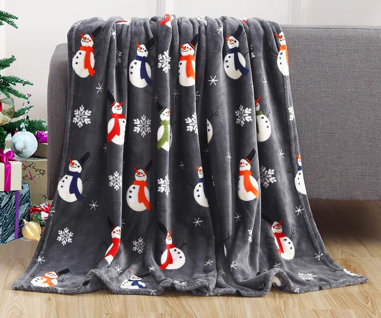 50" x 60" Holiday Velvet Plush Blanket Throw - 50 x 60 inches