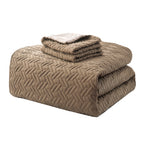 3-Piece Majestic Quilted Reversible Bedspread Coverlet Set