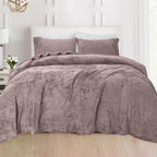 4-Piece Velvet Plush Flannel Sheet Set