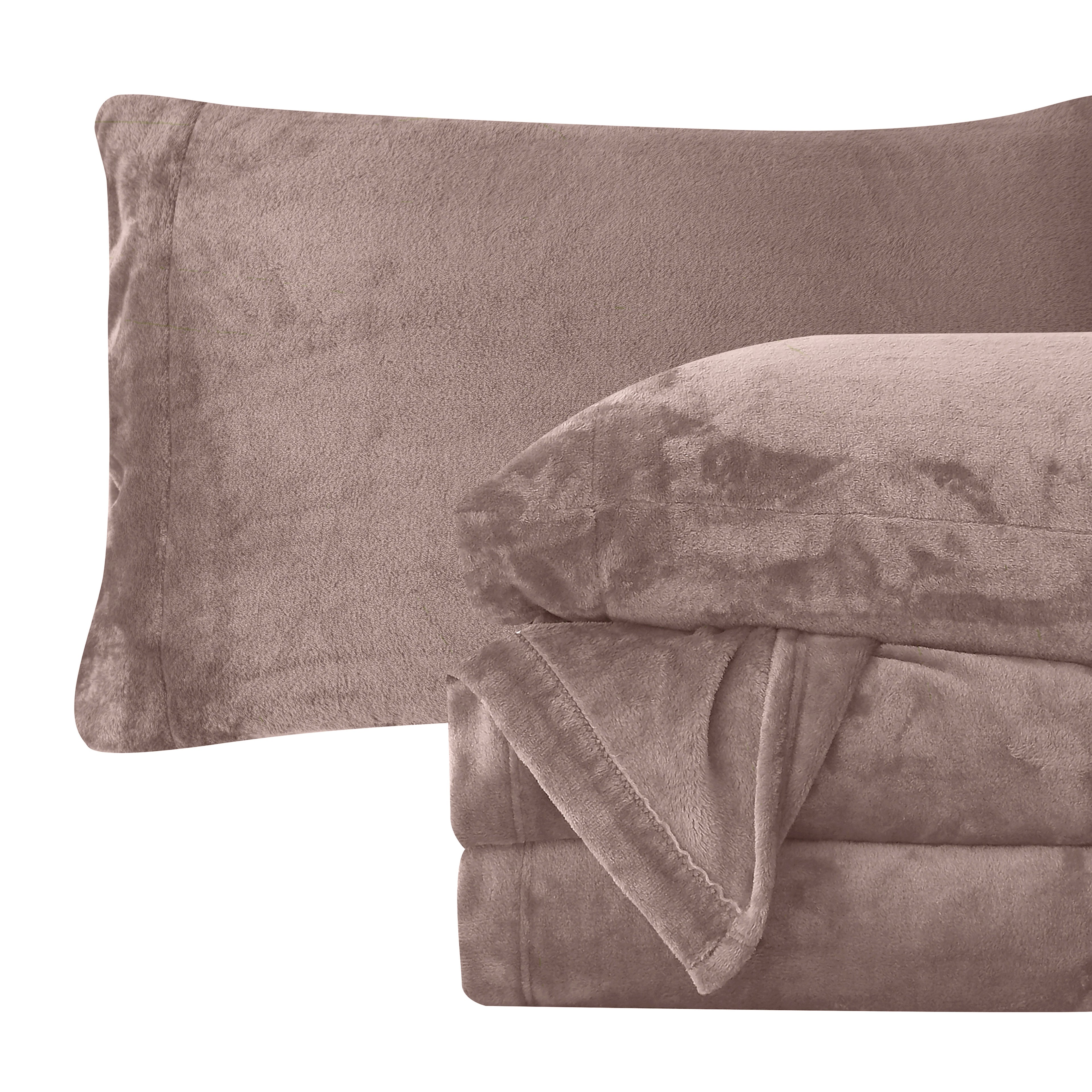 4-Piece Velvet Plush Flannel Sheet Set