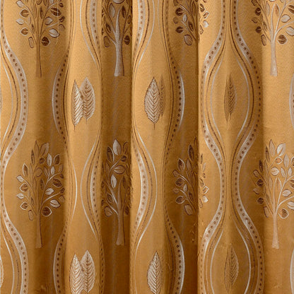 Elegant Comfort Set of 2 Aurora Curtain Panels- Attached Valance - Rod Pocket- 54" W x 84" L