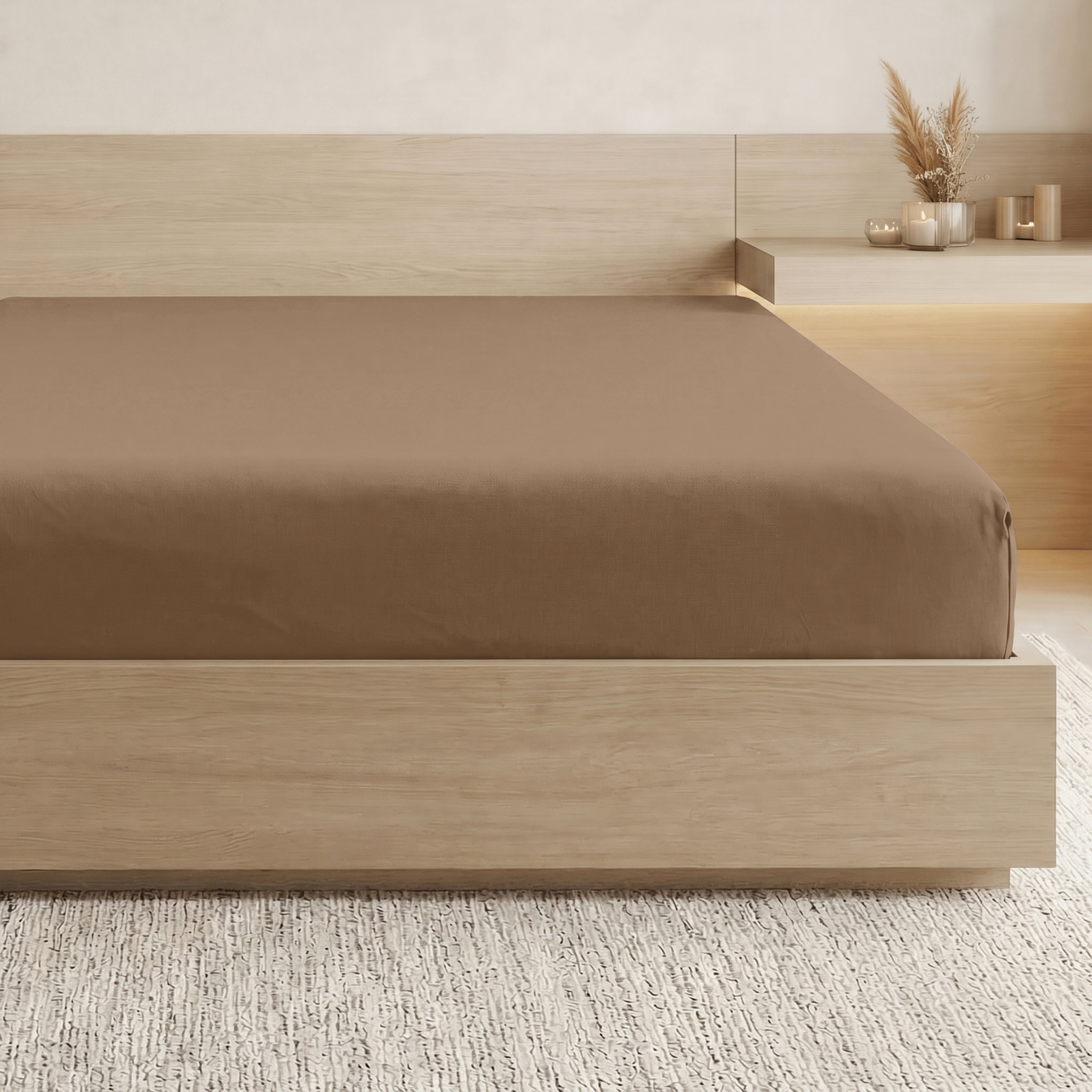 Essential 1 Piece Solid Fitted Sheet - All Around Elastic