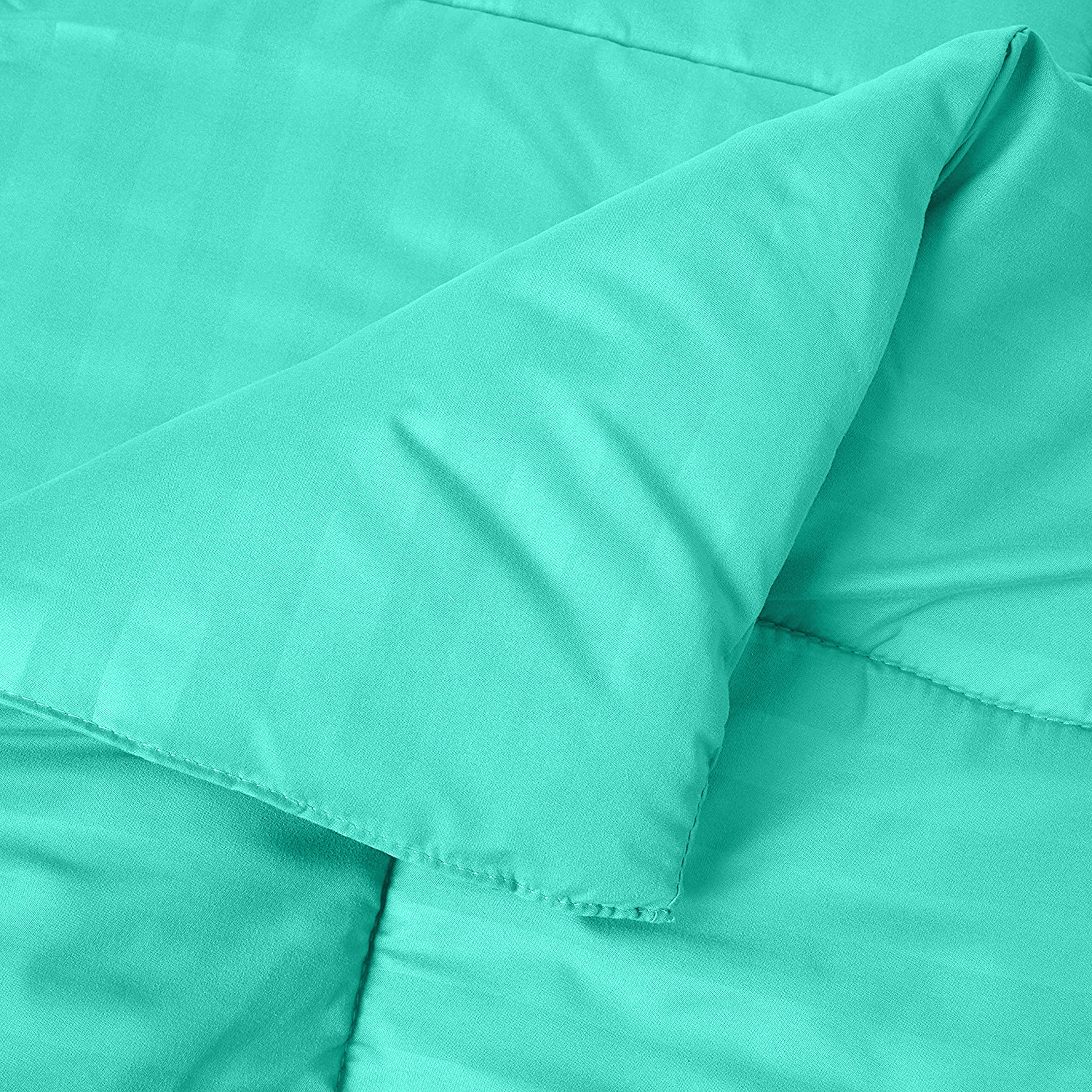 8-Piece Dobby Stripe Comforter Set - Includes 4-Piece Sheet Set with Double Sided Storage Pockets