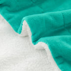 Ombre Printed - Sherpa Backed Plush Throw Blankets - 50 x 60 inches