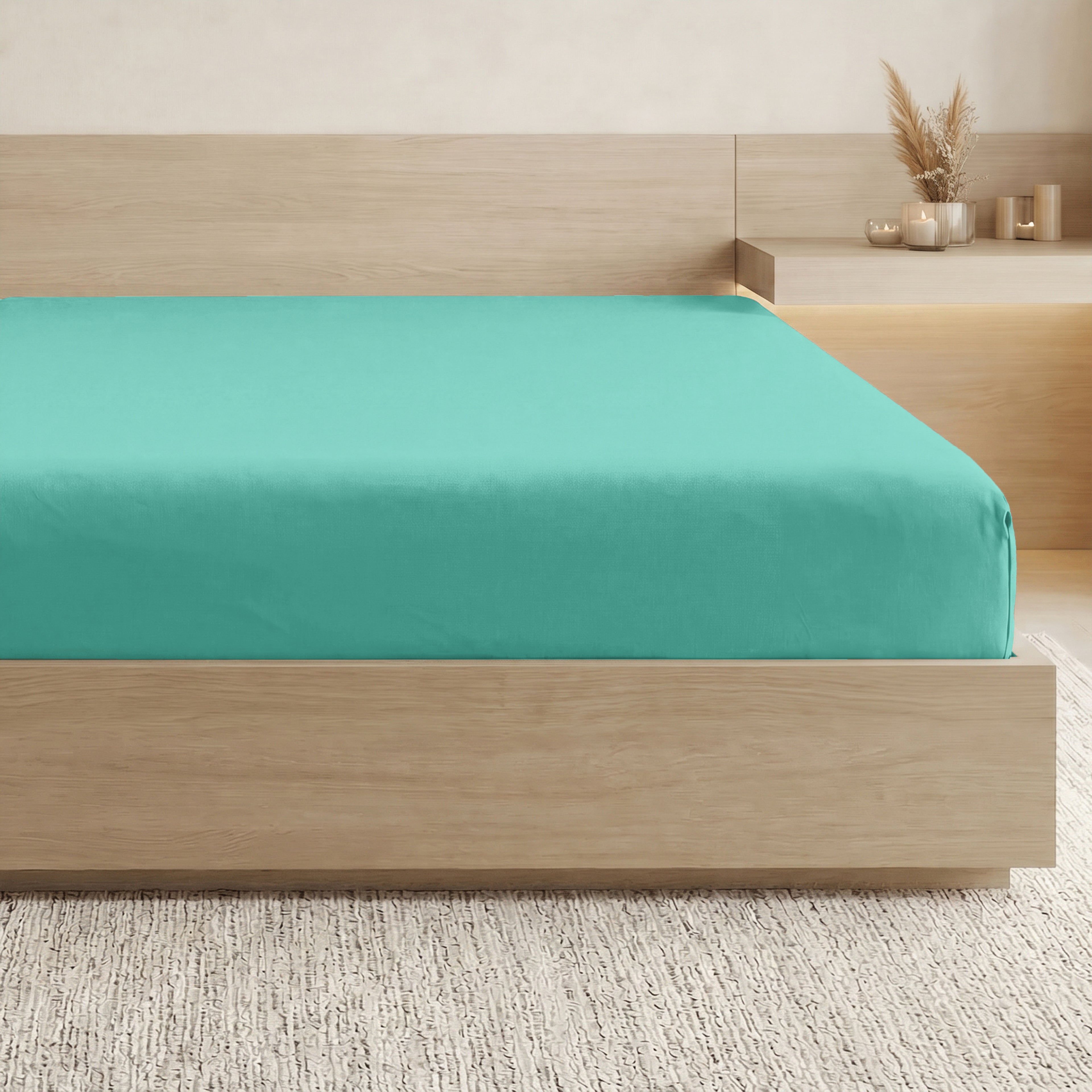 Essential 1 Piece Solid Fitted Sheet - All Around Elastic