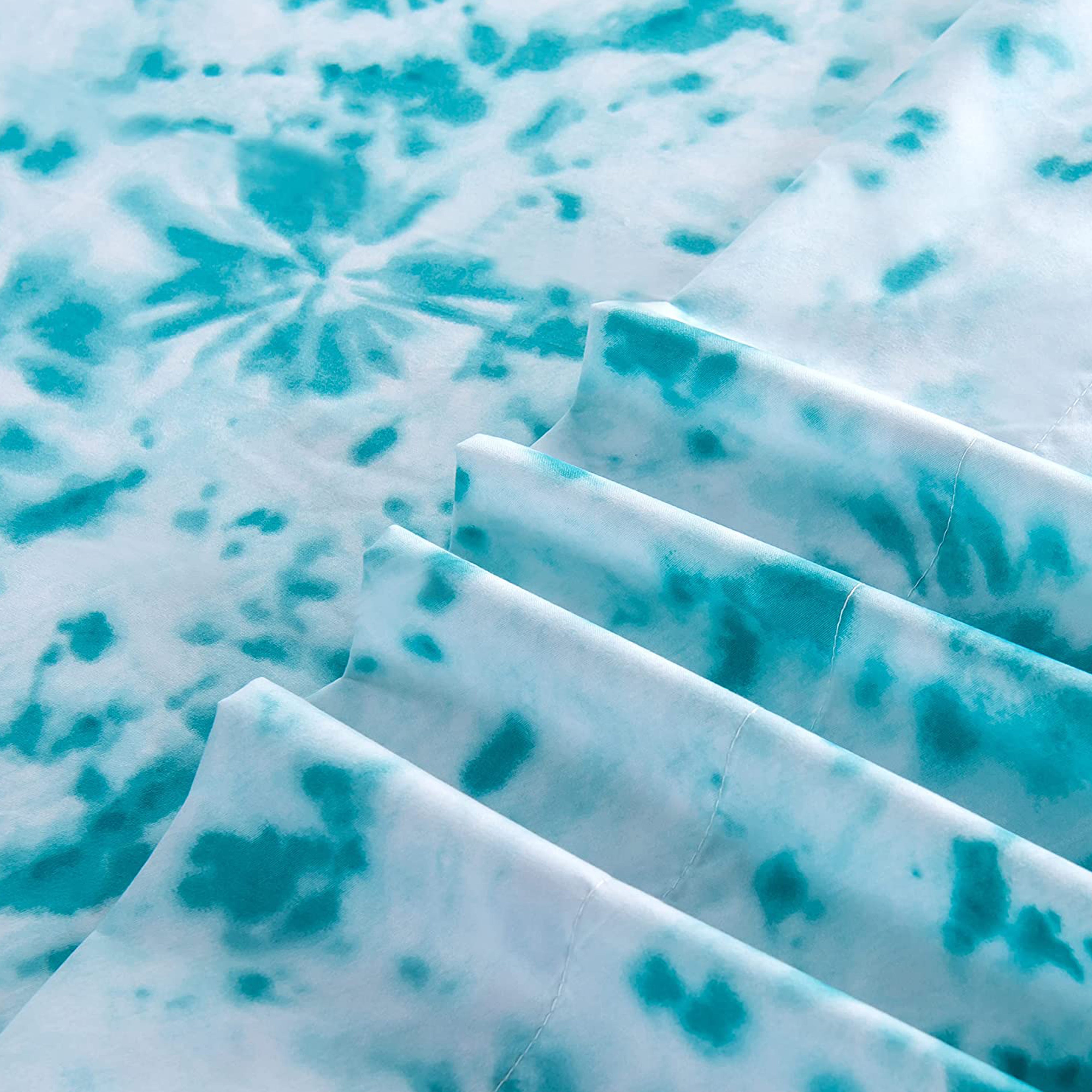 6-Piece Colorful Tie Dye Pattern Sheet Set - Soft as a Hotel Premium Quality Bedding