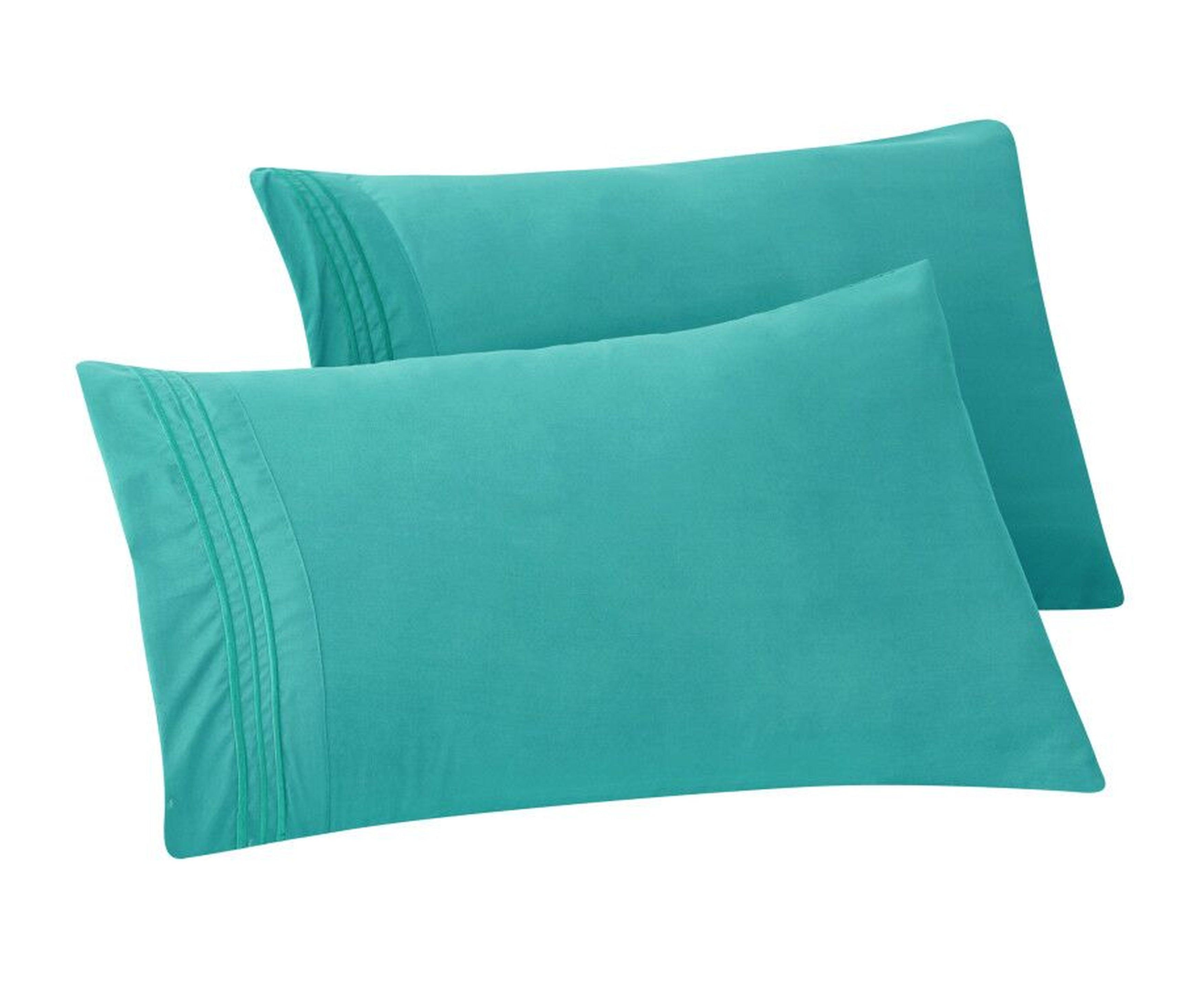 Set of 2 Pillowcases- 3 Line Embroidery