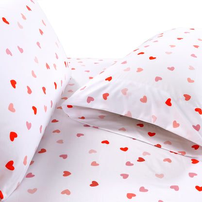 Elegant Comfort 6-Piece Floral and Stripe Pattern Sheet Set - Soft as a Hotel Premium Quality Bedding