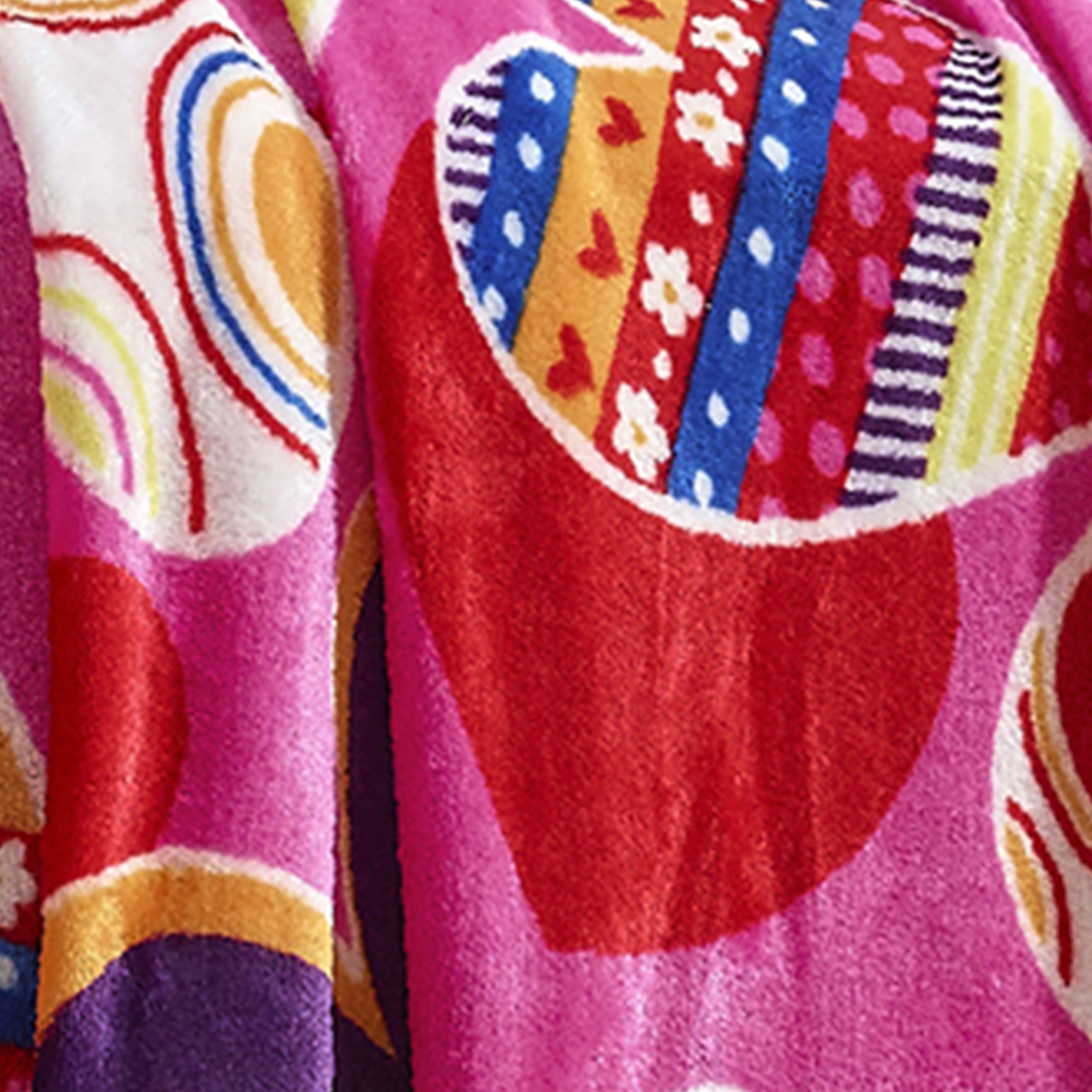 Valentine's Day 50" x 60" Throw - Love Theme Flannel Fleece Throw Blanket