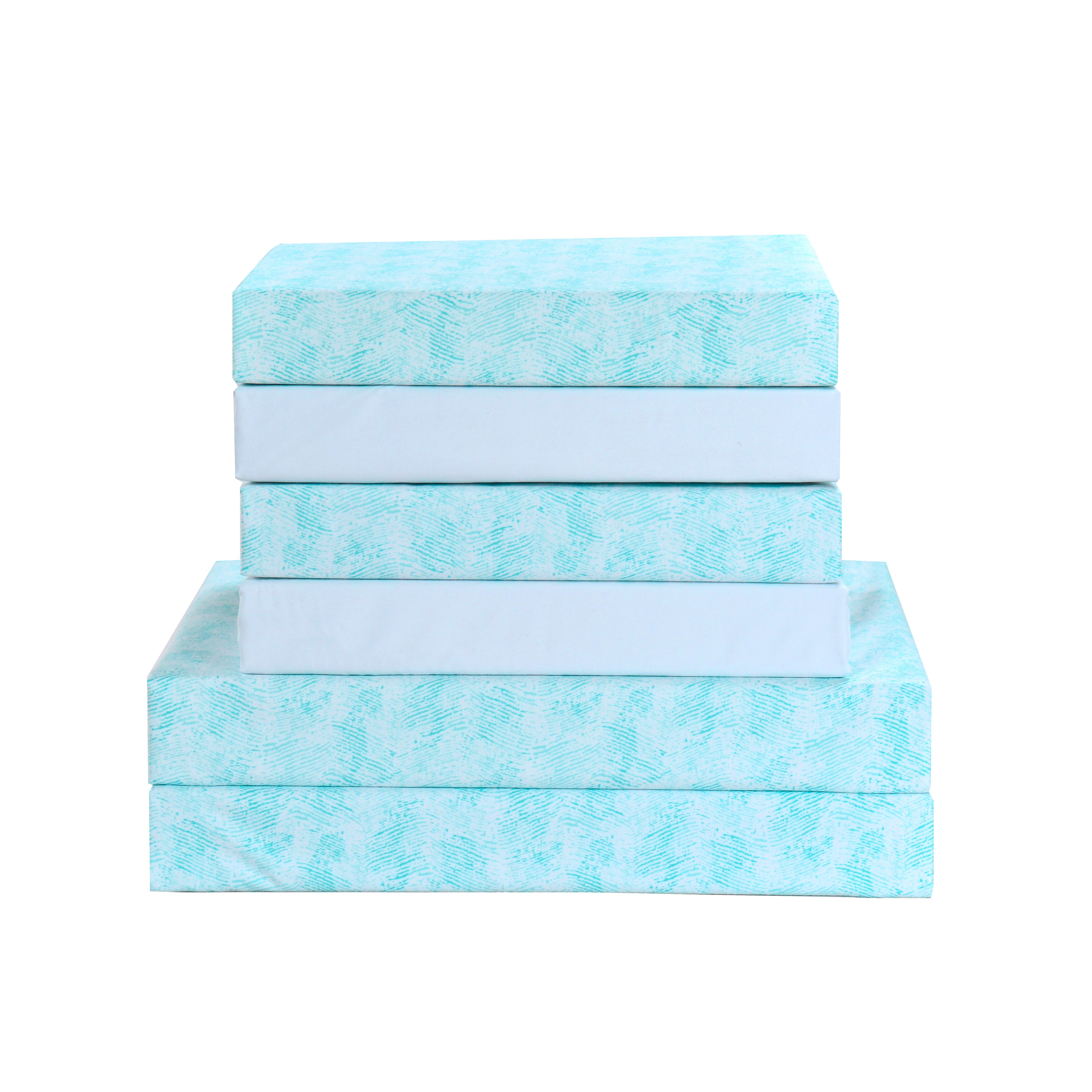 6-Piece Floral and Stripe Pattern Sheet Set - Soft as a Hotel Premium Quality Bedding