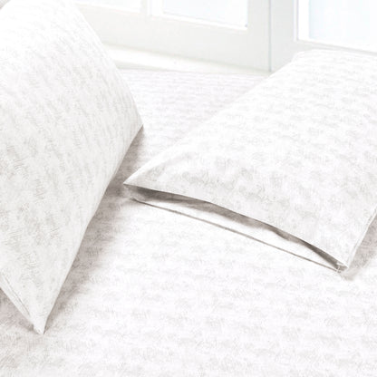 Elegant Comfort 6-Piece Floral and Stripe Pattern Sheet Set - Soft as a Hotel Premium Quality Bedding