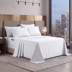 Extra deep Pocket 3 Line Embroidery, 6-Piece Sheet Set