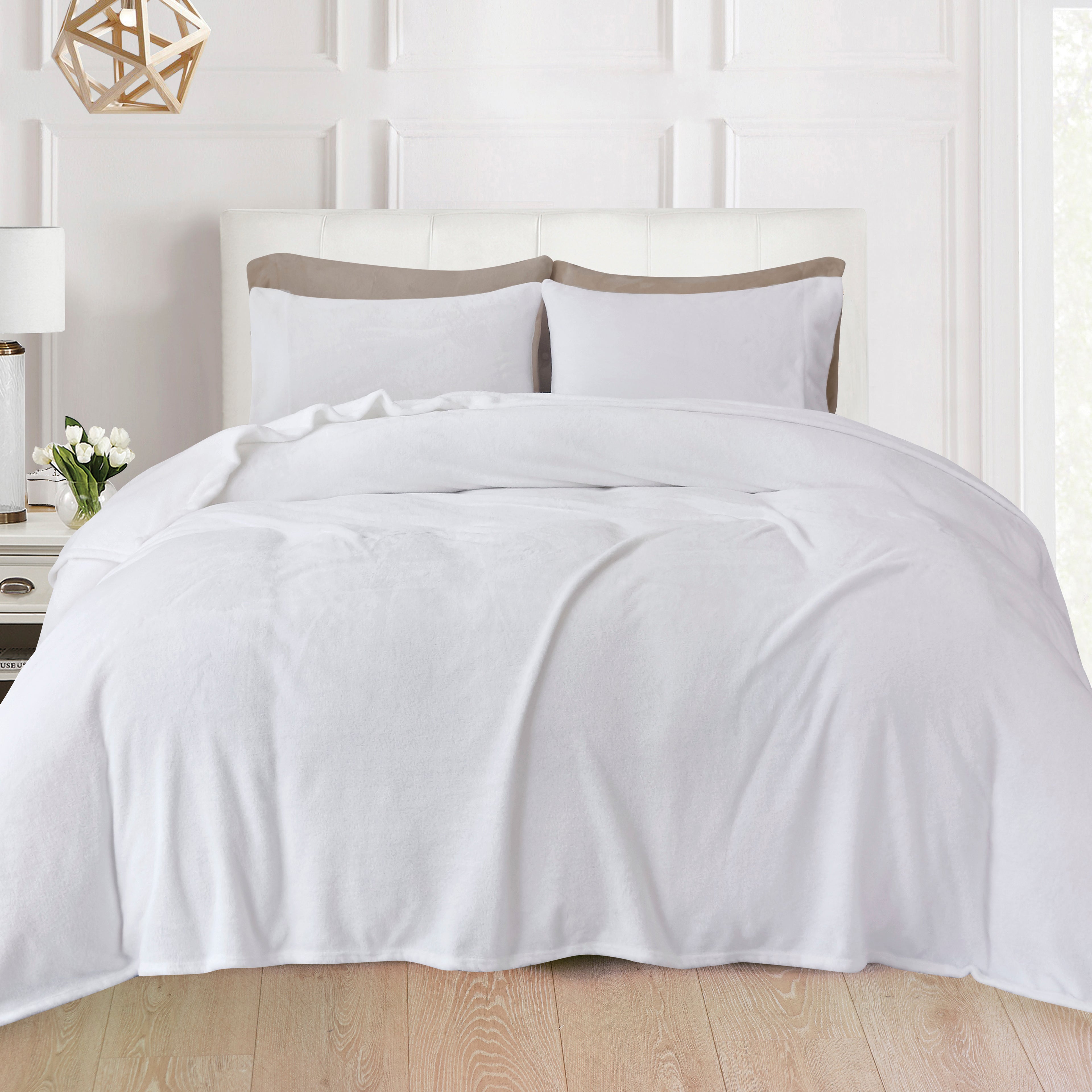 4-Piece Velvet Plush Flannel Sheet Set