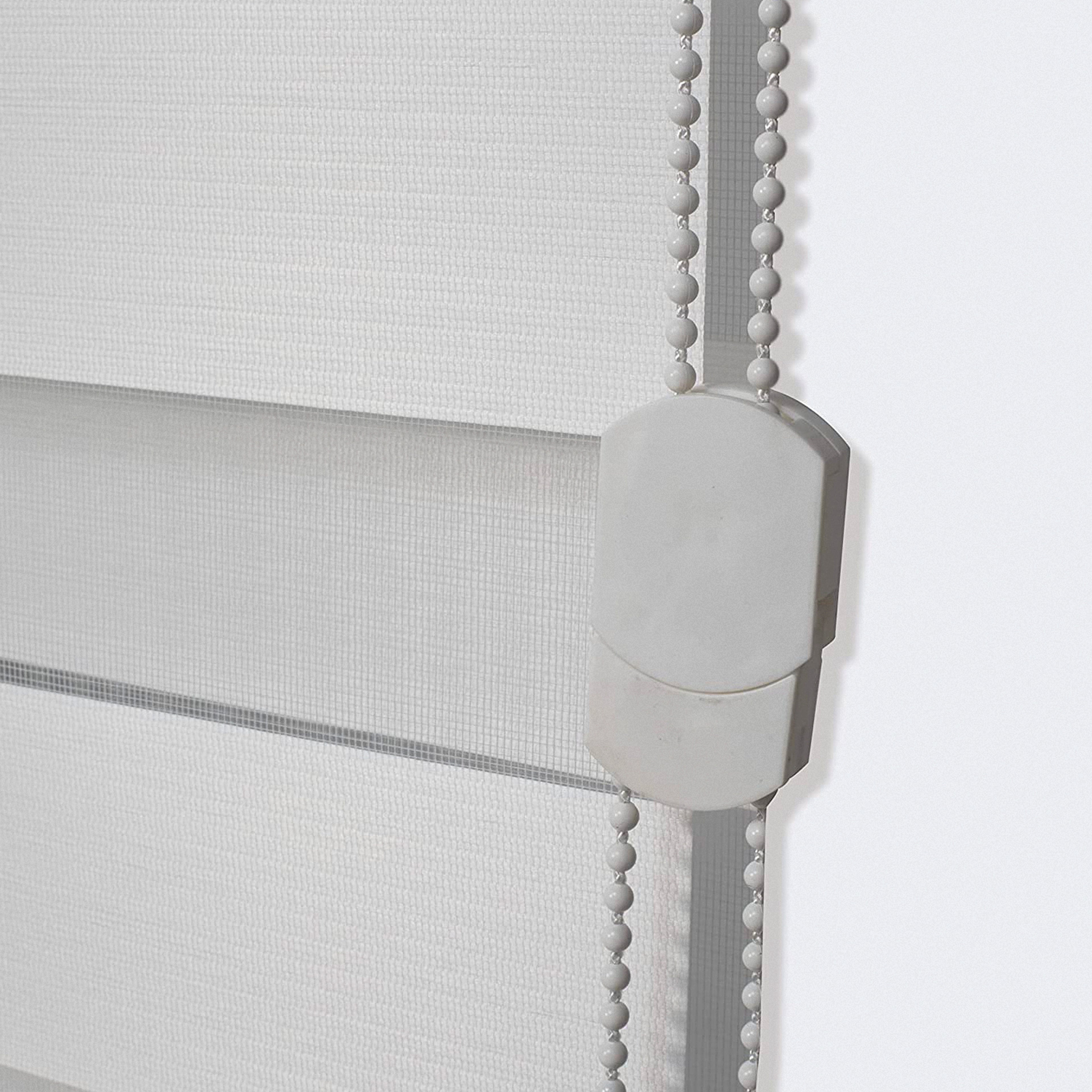 Corded Zebra Blinds, Dual Layer Window Treatments Sheer Light Control