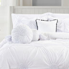 10-Piece Sunflower Comforter Set - Includes 4-Piece Sheet Set with Double Sided Storage Pockets