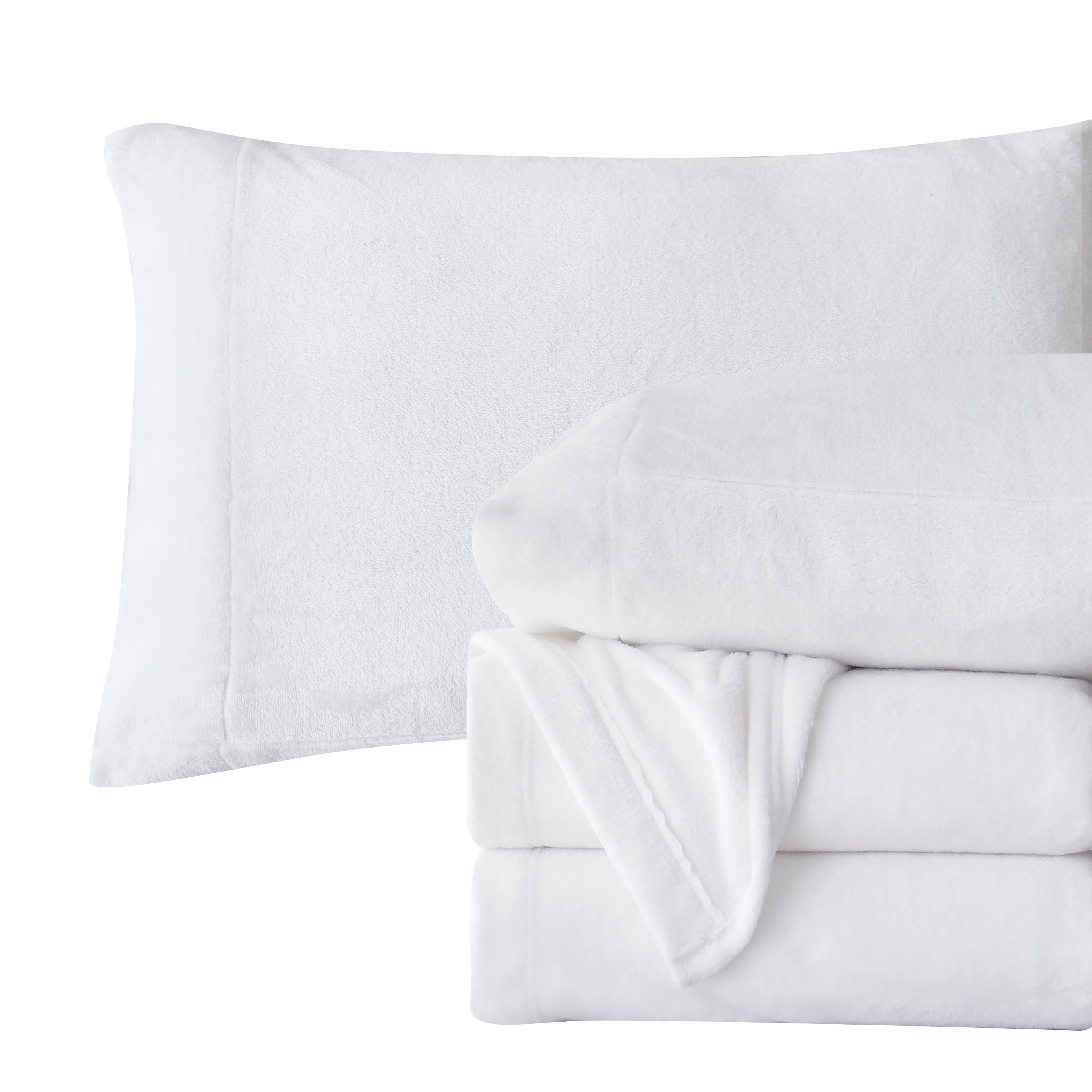 4-Piece Velvet Plush Flannel Sheet Set