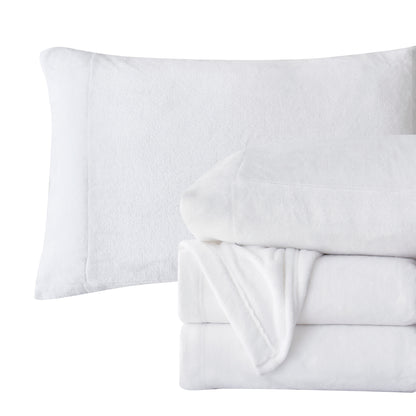 Elegant Comfort 4-Piece Velvet Plush Flannel Sheet Set