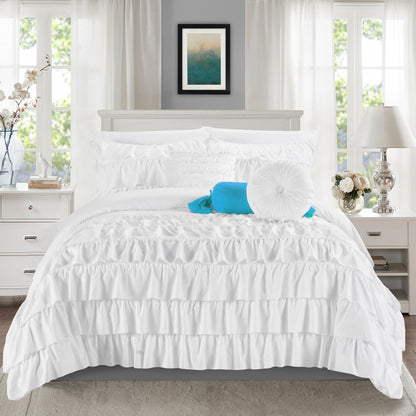 Elegant Comfort 10-Piece Cinderella Comforter Set, Includes 4-Piece Sheet Set with Double Sided Storage Pockets