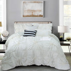 12-Piece Amy Oversized Comforter Set - Includes 6-Piece Sheet Set with Double Sided Storage Pockets