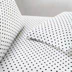 6-Piece Polka Dot Printed Sheet Set - Soft as a Hotel Premium Quality