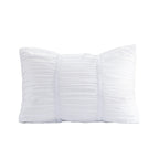 10-Piece Pleated Comforter Set - Includes 4-Piece Sheet Set with Double Sided Storage Pockets