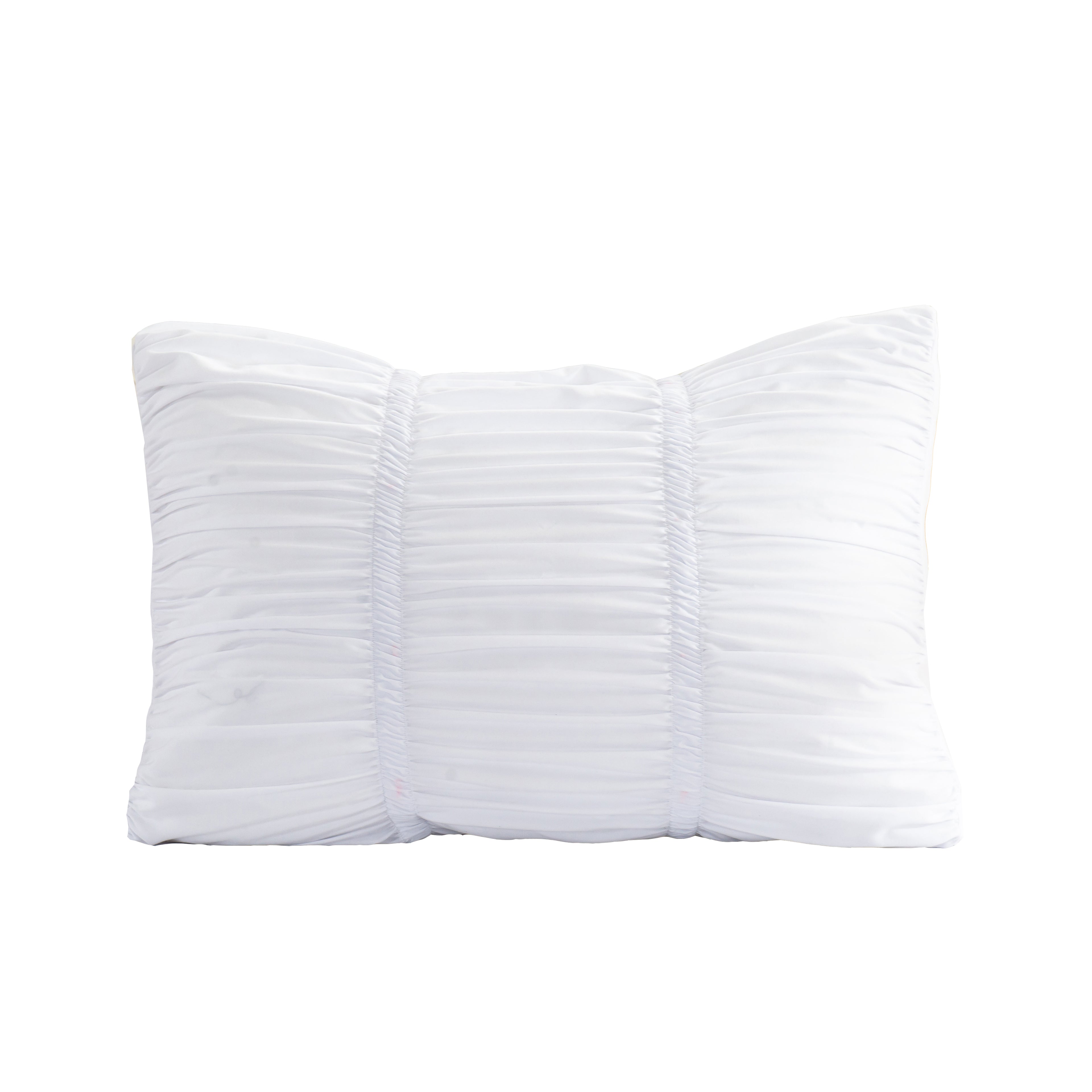 10-Piece Pleated Comforter Set - Includes 4-Piece Sheet Set with Double Sided Storage Pockets