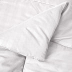 8-Piece Dobby Stripe Comforter Set - Includes 4-Piece Sheet Set with Double Sided Storage Pockets