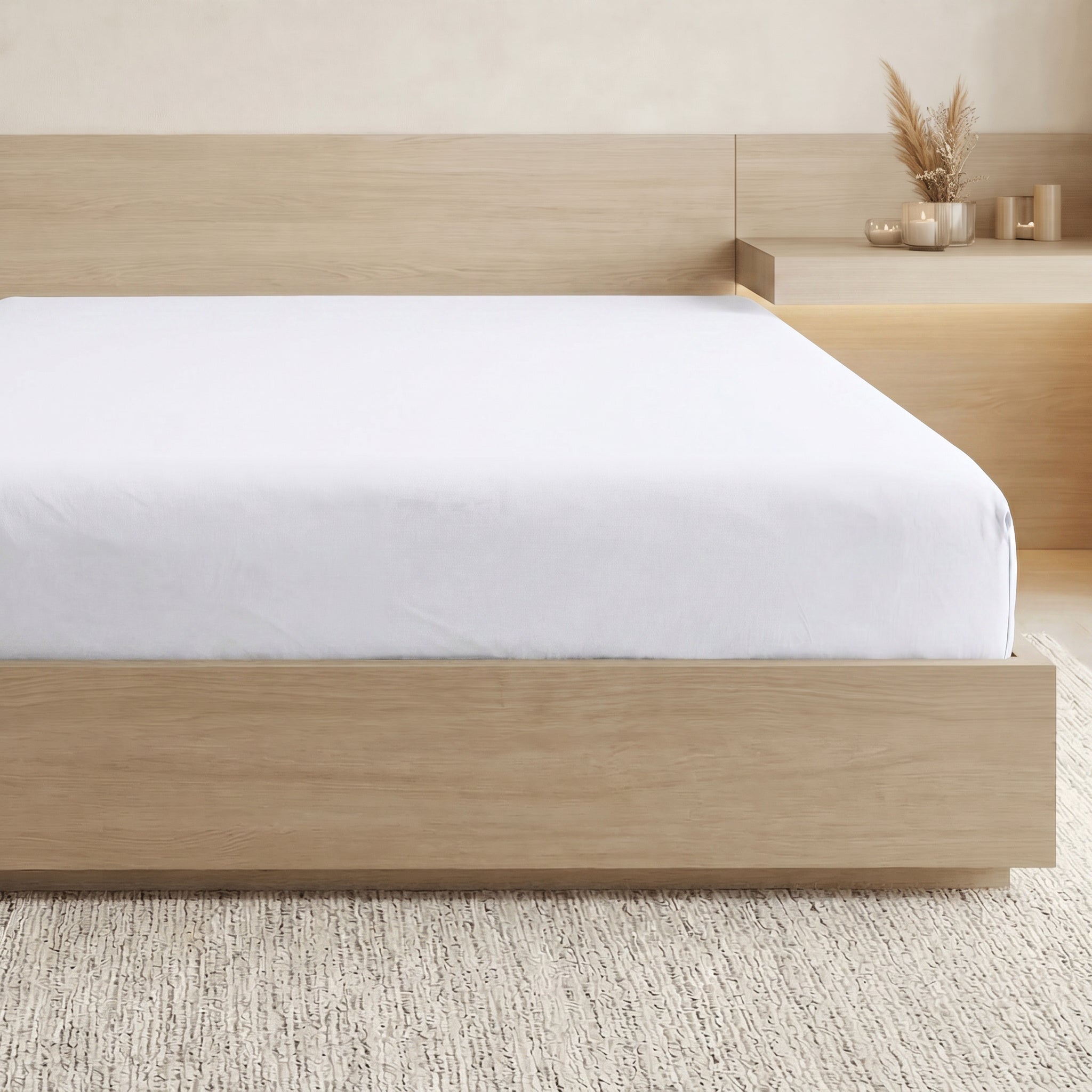 Essential 1 Piece Solid Fitted Sheet - All Around Elastic