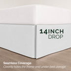 8-Piece Pintuck Pinch Pleated Comforter Set - Includes 4-Piece Sheet Set with Double Sided Storage Pockets