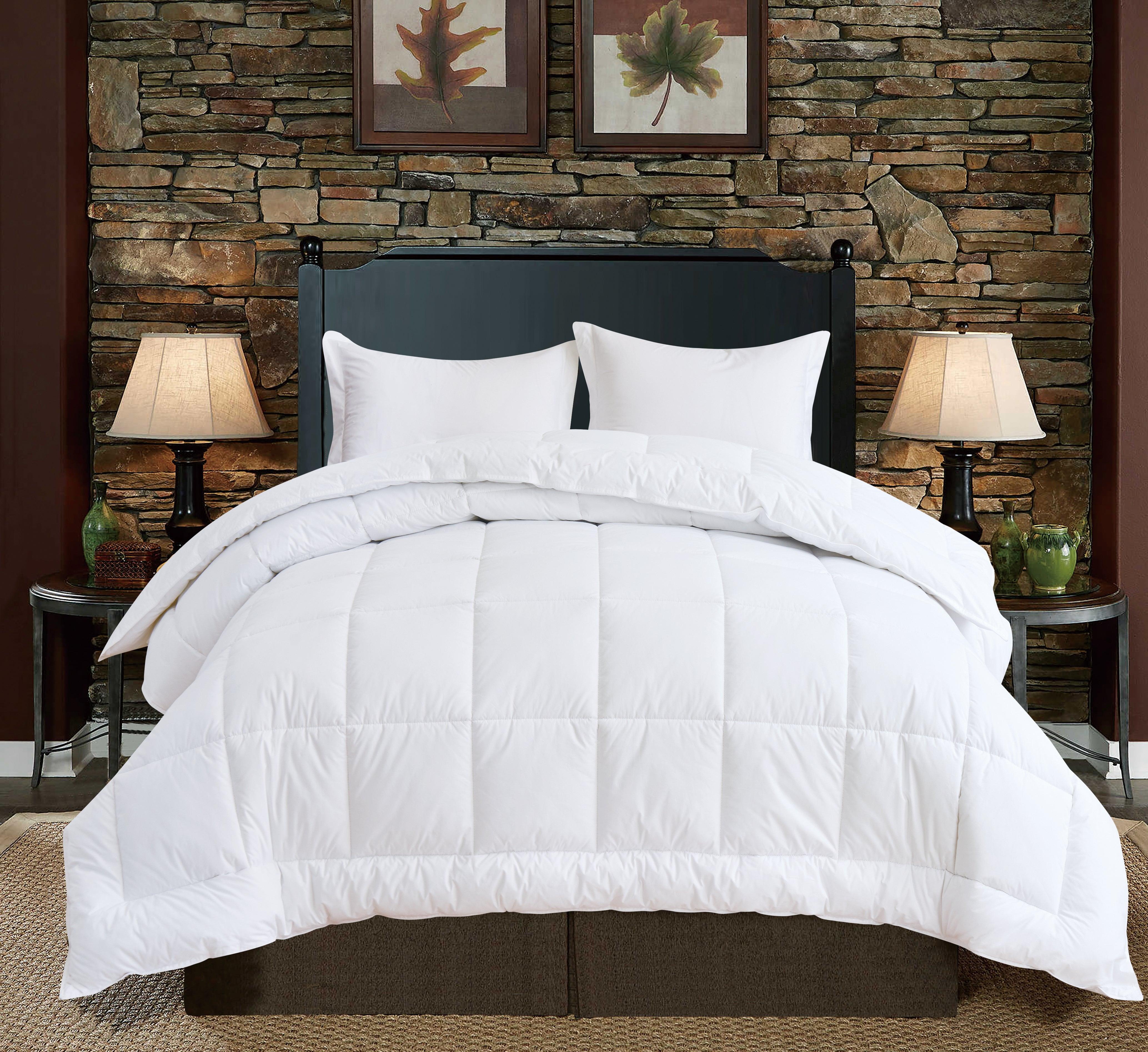 White selling premium quality comforter.