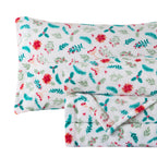 4-Piece Holiday Christmas Velvet Plush Flannel Sheet Set