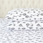 4-Piece Holiday Cotton Flannel Sheet Set - 100% Turkish Cotton