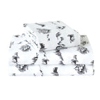 4-Piece Holiday Cotton Flannel Sheet Set - 100% Turkish Cotton
