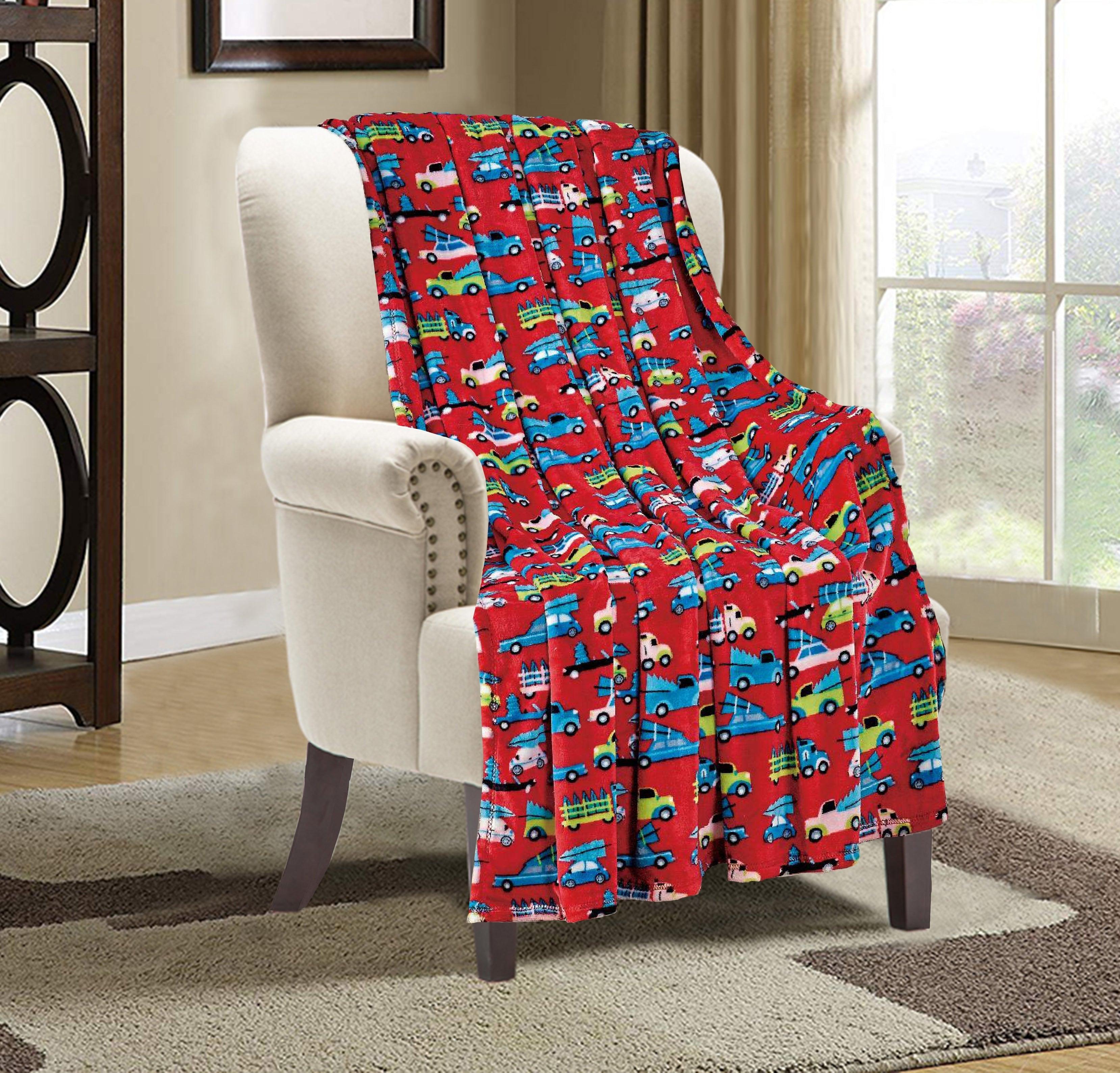 50" x 60" Holiday Velvet Plush Blanket Throw - 50 x 60 inches