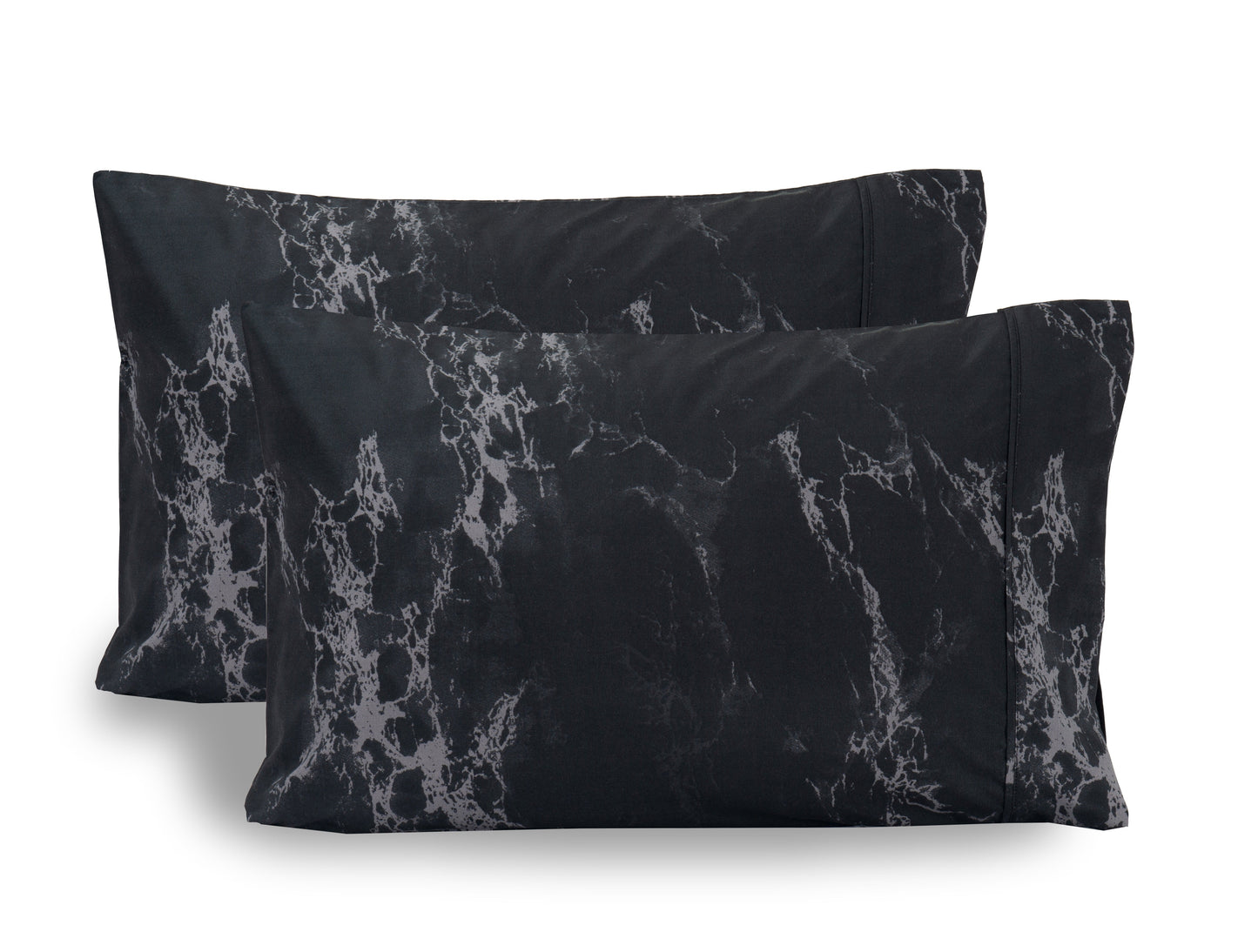Elegant Comfort Marble Printed Pattern - Set of 2 Pillowcases
