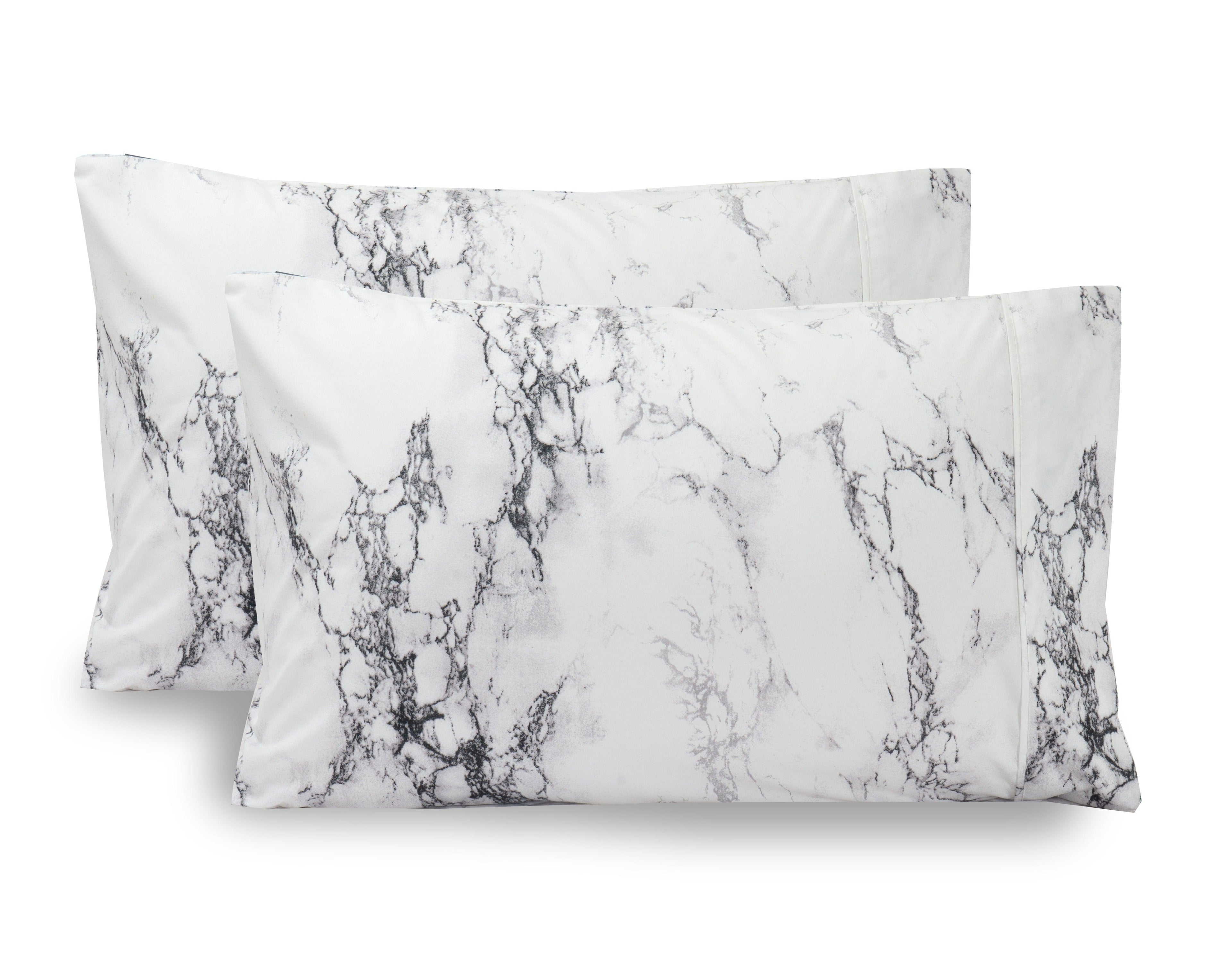 Marble Printed Pattern - Set of 2 Pillowcases